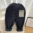 thumbnail image 1 of WUXIAN Boys Pants Corduroy Clothes Full Length PantsWinter Warm Soft Fuzzy Homewear With Toddler Comfort Sweatpants, 1 of 3