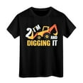 thumbnail image 1 of WUXIAN Boys T Shirt Top Construction Short Sleeve Funny Truck T Shirt Play And Everyday Wear T-Shirts Tops,Black,3-4 Years, 1 of 4