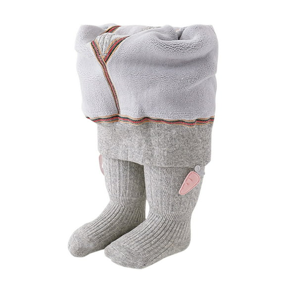 WUXIAN Child Baby Girl Tight Thick Stocking Leggings Knit Footed Tight Girl Warm Winter Pantyhose With Bowknot Classic Streetwear