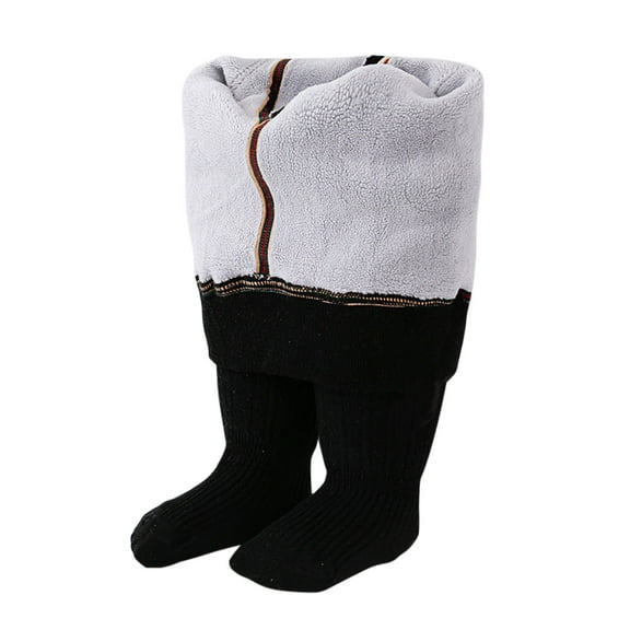 WUXIAN Child Baby Girl Tight Thick Stocking Leggings Knit Footed Tight Girl Warm Winter Pantyhose With Bowknot Cute Streetwear