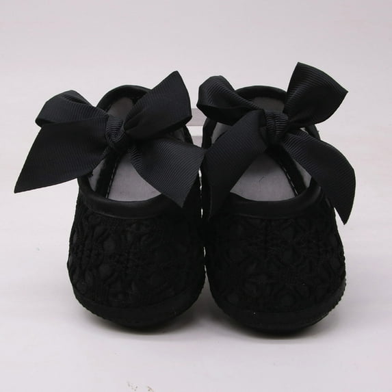 WUXIAN Child Baby Girls Soft Shoes Soft Soled Non- Bowknot Footwear Crib Shoes Relaxed Fit Footwear