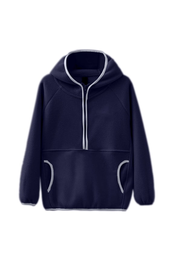 Child Boys Girls Winter Lined Hoodie Kid's Pullover Hooded Sweatshirt Baby Leisure Streetwear