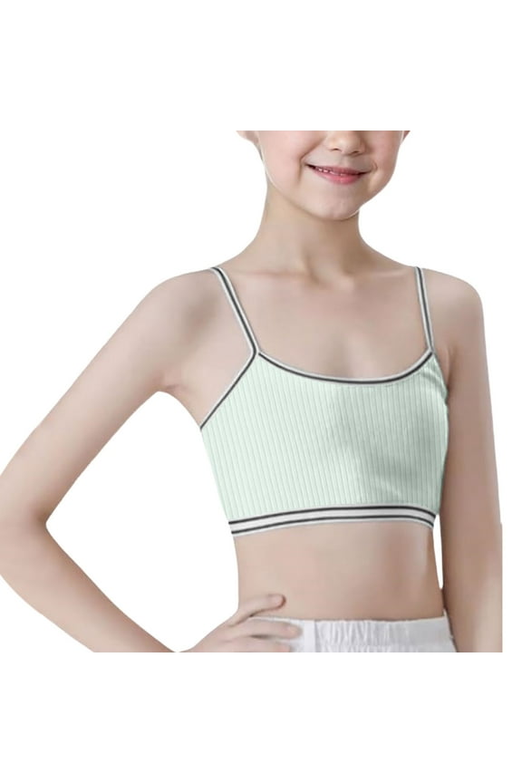 Child Crop Tops Bra Girls Seamless Sports Bra Training Teen Bra Camisole Style Lightweight Kids Soft Baby Streetwear