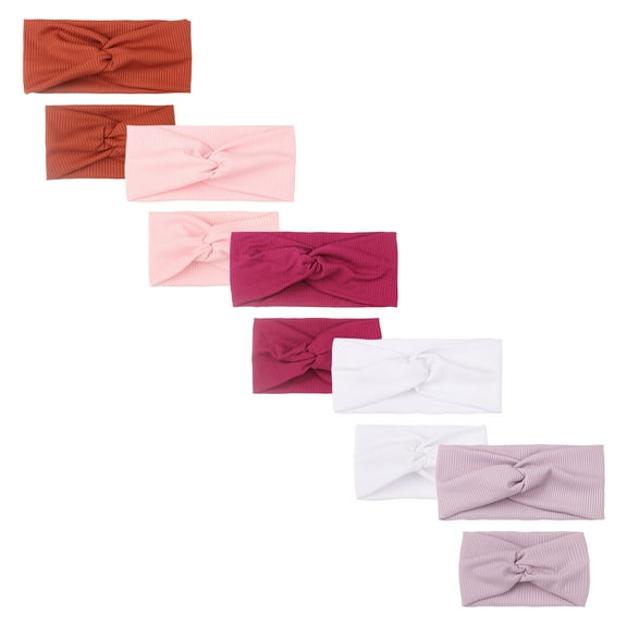 WUXIAN Child Hairbands Family Headbands Solid Color Stripe Mother And Baby Hair Band Headwrap 5PCS Stylish Baby Streetwear