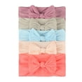 thumbnail image 1 of WUXIAN Child Little Girls Baby Turban Headband Hair Band Bow 5PCS Accessories Headwear Trendy Streetwear, 1 of 3