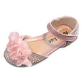 thumbnail image 1 of WUXIAN Child Little Girls Sandals Shoes Fashion Floral Pearl Decoration Cute Hook Loop Versatile Low Heel Comfortable Princess Shoes Versatile Footwear, 1 of 8