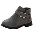 thumbnail image 1 of WUXIAN Child Little Girls Shoes Fashion Solid Color Short Boots Shoes Non- Breathable Girl Boots Shoes Relaxed Fit Footwear, 1 of 5