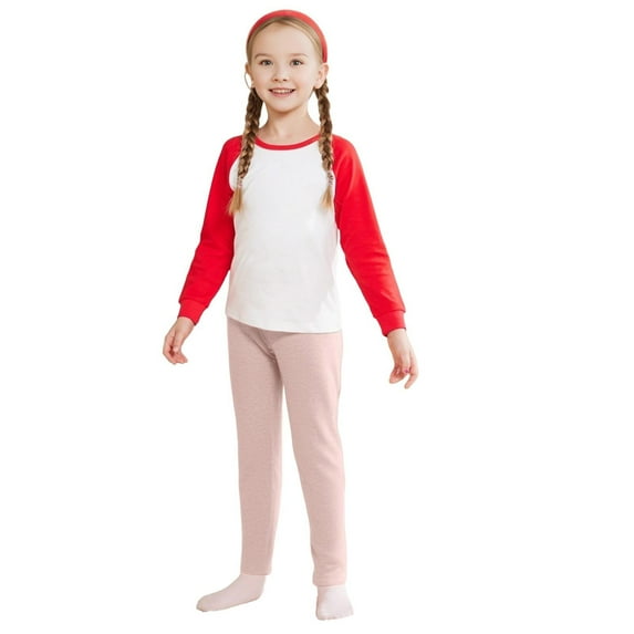 WUXIAN Child Little Girls Spring Autumn Solid Color Woolen Warm Pants Leggings Trousers Comfort Baby Streetwear