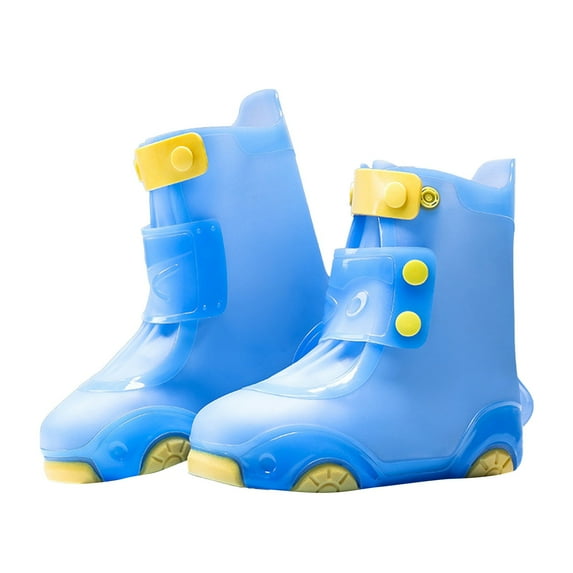 WUXIAN Child Rain Shoe Covers | Rain Boots Shoes Shoe Covers For Boys Girls | Reusable Galoshes Overshoes Breathable Footwear