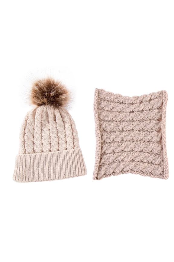 Child Sets Cap+Scarf Warm Winter Baby Warm 2Pcs Knitted Keep Girls Boys Baby Care Cute Streetwear