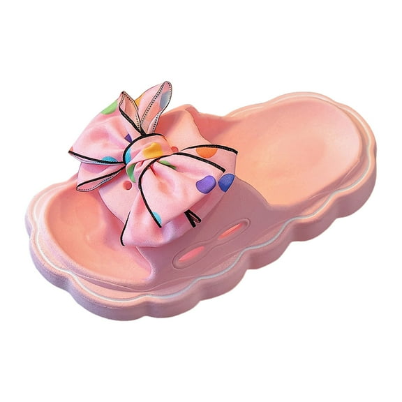 WUXIAN Child Slippers Cartoon Dinosaur Flat Bottom Home Breathable Beach Slippers Versatile Shoes