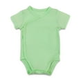 thumbnail image 1 of WUXIAN Child Unisex Baby Solid Color Baby Bodysuit Romper For 0 24 Months Boys Girls Breathable Streetwear, 1 of 3