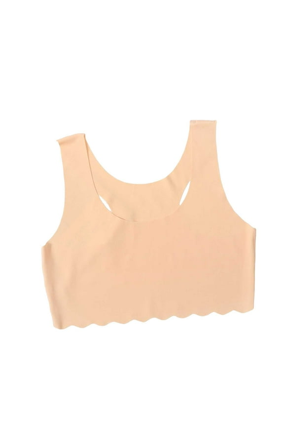 Children Crop Tops Bra Big Girls Seamless Sports Bra Training Teen Bra Camisole Style Lightweight Kids Lovely Baby Streetwear