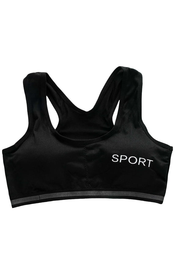 Children Crop Tops Bra Big Girls Seamless Sports Bra Training Teen Bra Camisole Style Lightweight Kids Lovely Baby Streetwear