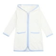 thumbnail image 1 of WUXIAN Girls Boys Bathrobe Swim Cover Up Zip Up Hooded Long Sleeve Coverup Kids Beach Towel Robe Kimono Toddler Versatile Dailywear, 1 of 7