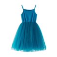 thumbnail image 1 of WUXIAN Girls Dresses Sundress Baby Tutu Dress Mesh Girl Strap Halter Solid Color Sleeveless Tutu Princess Dress Kids Stylish Dress, 1 of 5