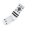 thumbnail image 1 of WUXIAN Girls Infant Socks Athletic Cotton Crew Socks For Boys And Girls With Stripes And Letter Print Socks,White,One Size, 1 of 2