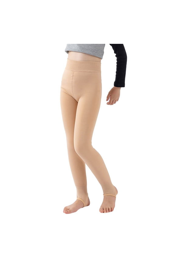 Girls Pants Soft Solid Color Tights Skin Friendly With Non Sole Warm Kids Stylish Leggings