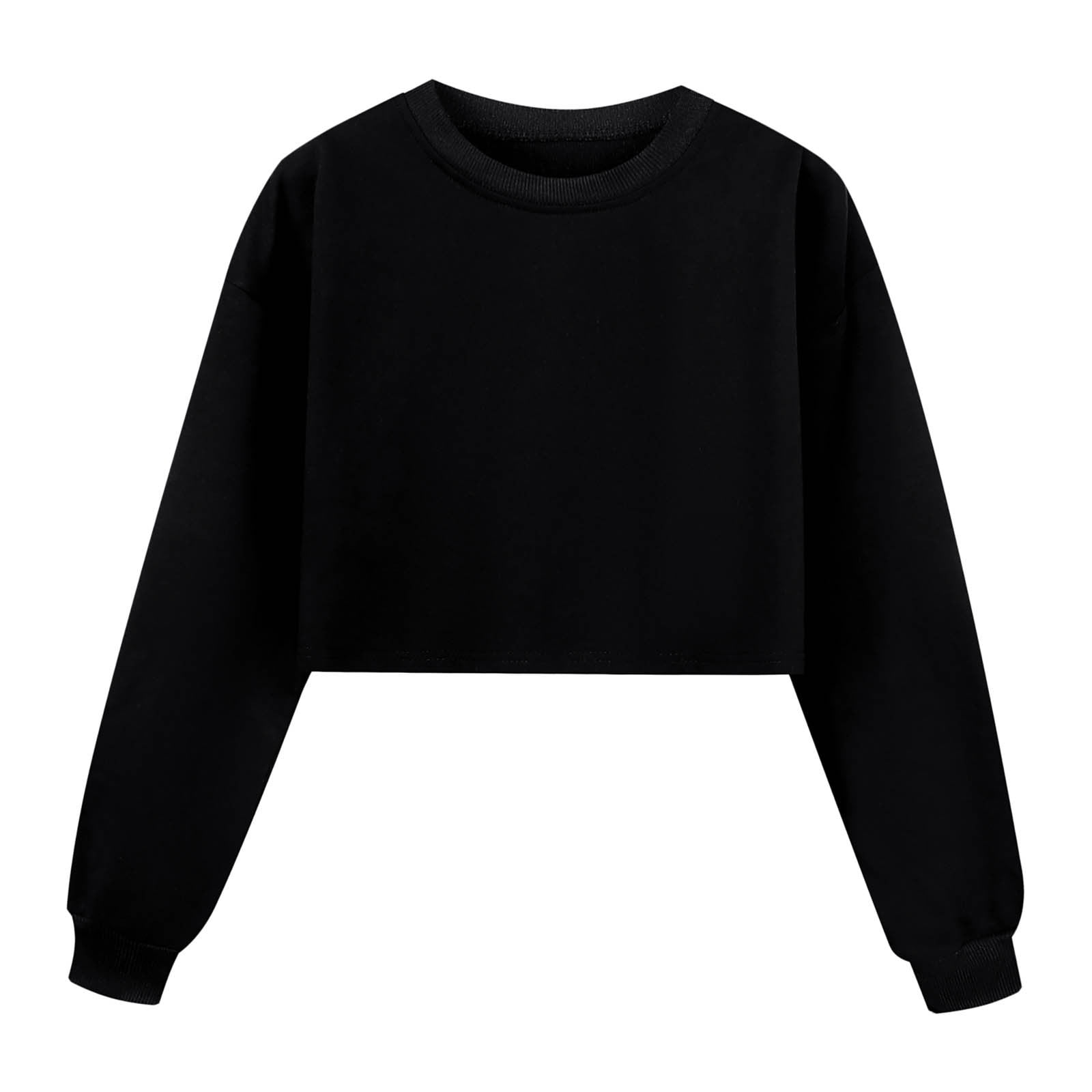 Kids Solid Patchwork Long Sleeve Sweatshirt – Cozy Cotton Pullover For Toddlers & Babies, Boys & Girls, Stop Talking Graphic