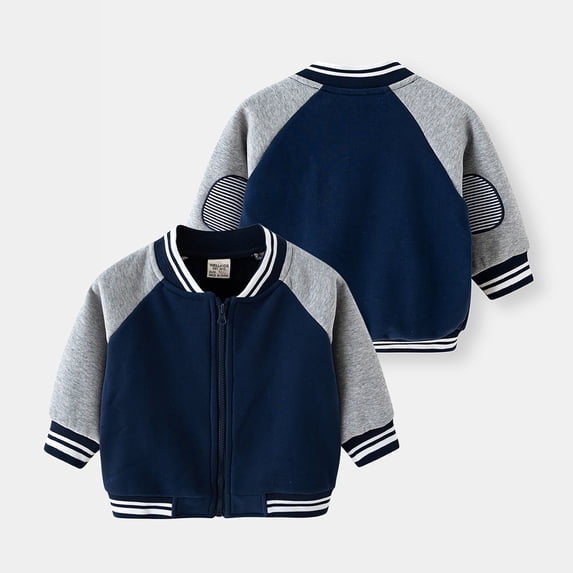 WUXIAN Kids Outwear Fall Winter Kids Toddler Baby Boys Autumn Winter Jacket Long Sleeve Zip Up Boys Coat Clothes Outwear Children Fashion Overcoat