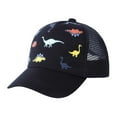 thumbnail image 1 of WUXIAN Boys Girls Sun Hats Mesh Baseball Cap Baby Cap Sun Hat Print Dinosaur Pattern And Solid Color Hat Kids Boy Girl Bucket Hats,Black,1 Year-3 Year, 1 of 6