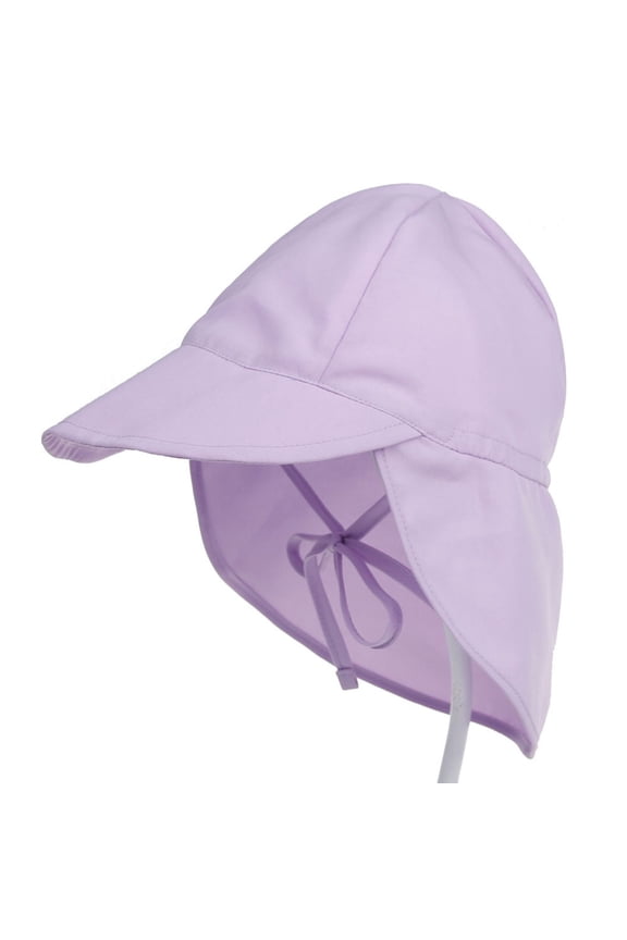 Kids Sun Hats Sun Protection Upf50+ Bucket Hat Wide Brim Adjustable Bucket Beach Play Hats With Neck Flap Cap,Purple,54