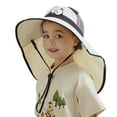 thumbnail image 1 of WUXIAN Kids Sun Hats Upf50+ Sun Protection Bucket Hat Toddler Summer Beach Play Hats With Neck Flap Sun Caps,Beige,One Size, 1 of 5