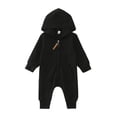 thumbnail image 1 of WUXIAN Toddler Girls Boys Winter Long Sleeve Jumpsuit Hooded Solid Color Outwear Children Clothes Baby Leisure Dailywear, 1 of 5