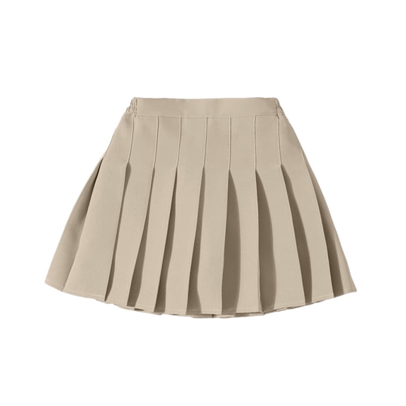 WUXIAN Toddler Girls Summer Fashion Waist Tennis Pleated Slim Skirt Casual Mini Waist Skirt Fashion High Skirt Baby Clothes Children Comfort Dailywear
