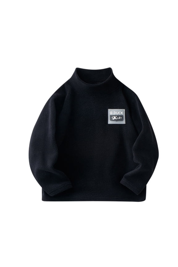 Toddler Kids Boys Girls Shirts Turtleneck Soft Tops Unisex Baselayer Long Sleeve T Shirts Baby Clothes Children Cozy Dailywear