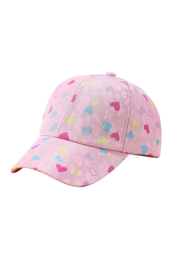 Toddler Kids Sun Hats Baseball Hat Unisex Cotton Kids Trucker Hat Adjustable Sun Caps Girls Baseball Cap,Pink,One Size