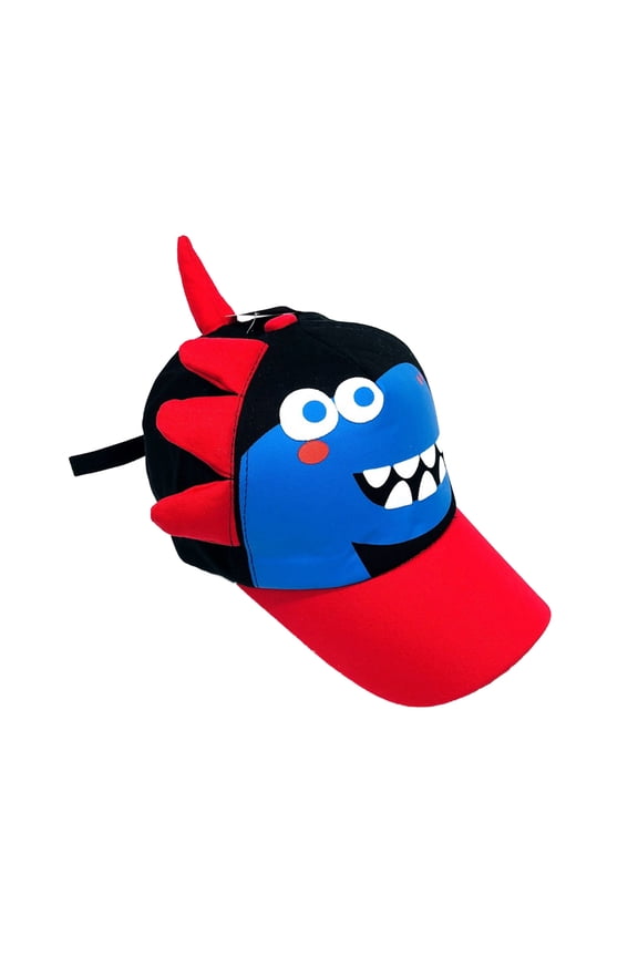 Toddler Kids Sun Hats Dinosaur Boys Girls Caps Embroidery Baby Baseball Caps Cotton Toddler Kids Hat Spring Summer Fishing Hat,Black,One Size