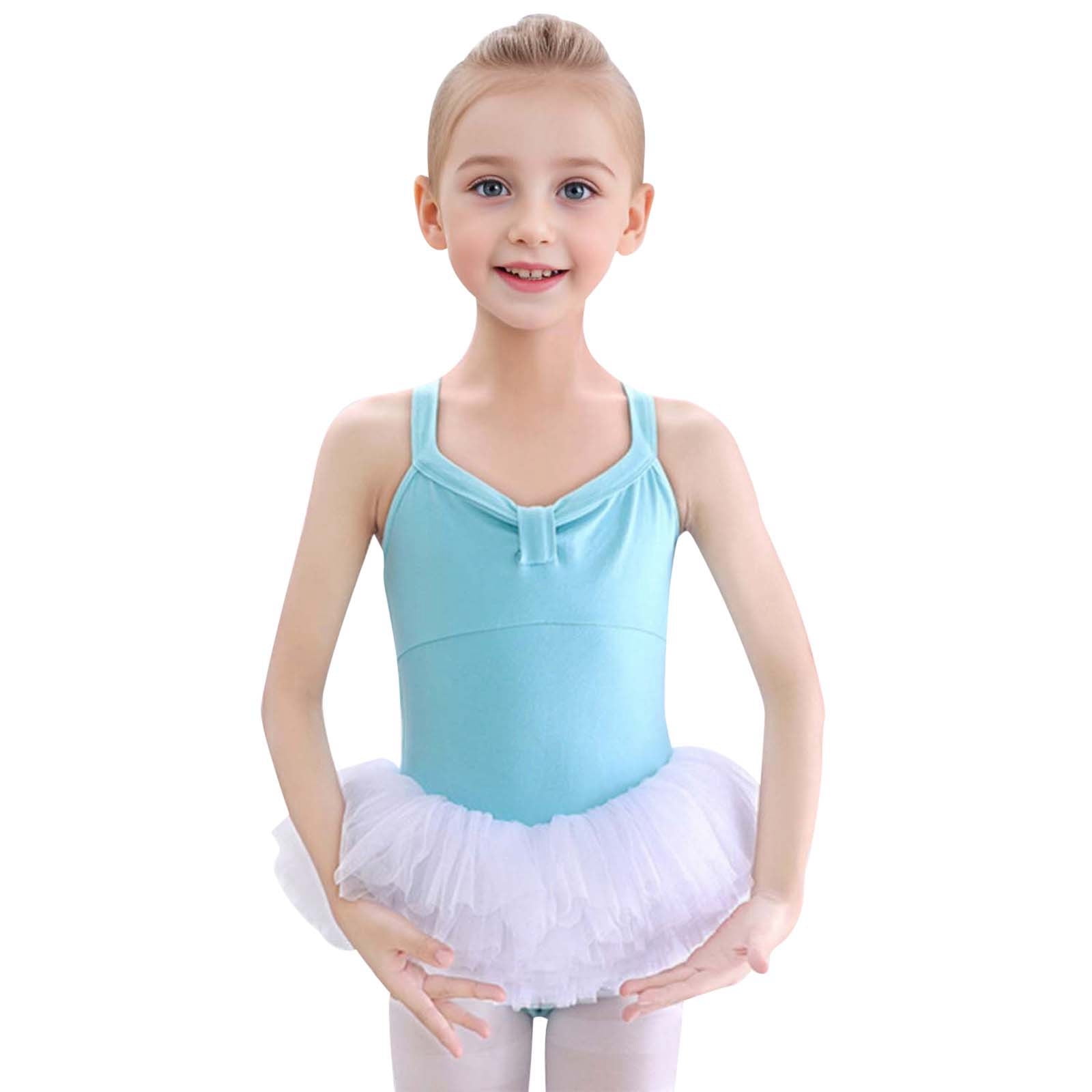 WUXIAN Toddler Spaghetti Glitter Dance Ballet Tutu Leotard Ballerina ...