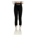 thumbnail image 1 of WUXIAN Toddler Spring/summer Kids Solid Color Letter Printing Pants Leggings High Waisted Slim Fit Pants Yoga Pants Outwear Baby Trousers Children Leisure Dailywear, 1 of 7