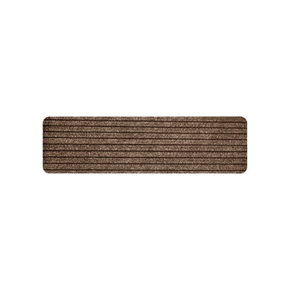 WUXICHEN 7-Piece Striped Stair Mat, 30x8 inch Brushed Carpet, Non-Slip Step Pad for Wooden Stairs, Absorbent Sound Insulation Mat, Light Brown