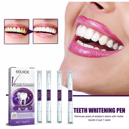 WUXICHEN V34 Flawles Teeth Whitening Pen Teeth Care Teeth Whitening Gel Pen 4*3ml