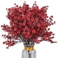 thumbnail image 1 of WUYVCG Artificial Flowers Silk Fake Burgundy Bundle Fall Stems Fake Plants DIY Wedding Home Vase Decoration Fall Decor, 1 of 9