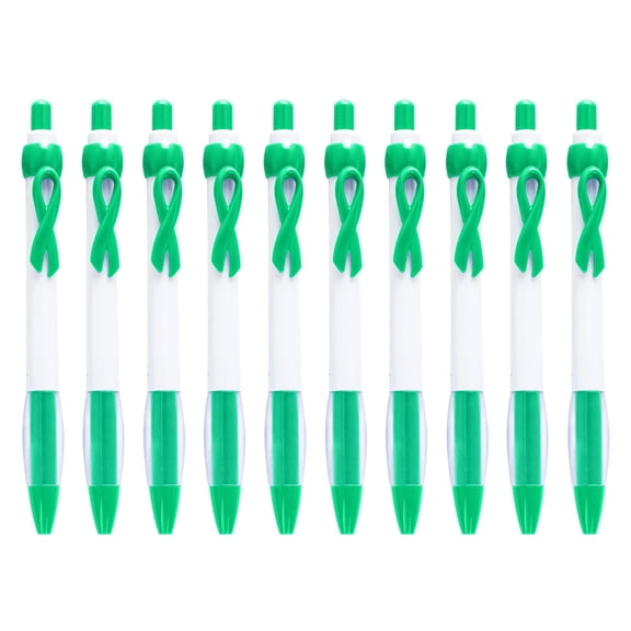 WUYVCG Back to Schòòl Under $5 10 Pcs Ribbon Retractable Gel Roller Pen Breast Cancer Awareness Ribbon Pen Point Breast Cancer Pens Plastic Gel Ballpoint Pens for Women Gift 10ML