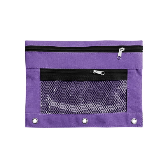 WUYVCG Back to Schòòl Under $5 Three Hole Pencil Case Cloth Pencil Case Mesh Pencil Case And Three Hole Document Organizer