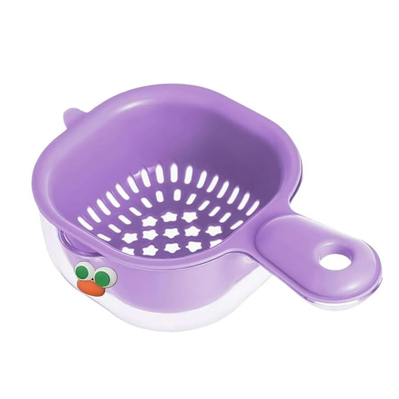 WUYVCG Kitchen Layer Draining Basket With Handle,Vegetable Plastic Drainer Bowl Small Colander Berry Washer Watermelon Bowl With Strainer for Kitchen, on Clearance