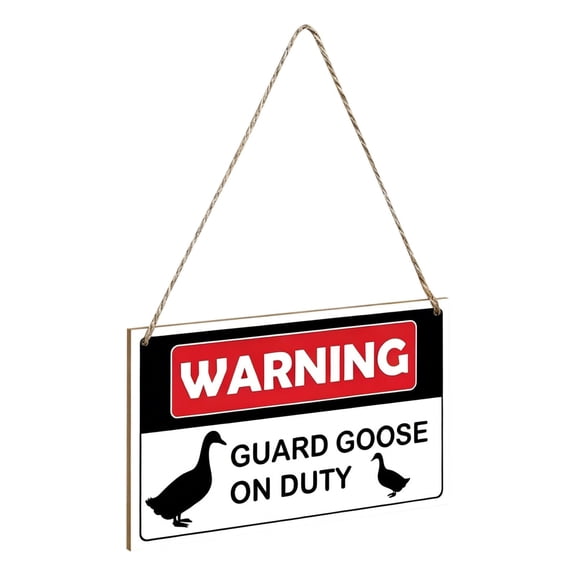 WUYVCG Under $5 Guard on Duty Sign | Hanging Decorative Sign | Pond And Outdoor Decor