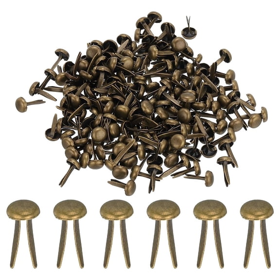 WUYVCG Under $5 Paper Fasteners Round Fasteners Metal for Craft Art Crafting Project Brass Fasteners Handmade Project Decorative Paper Decoration DIY