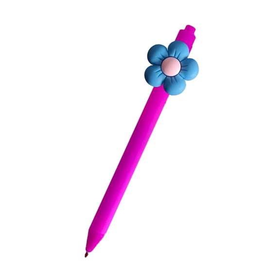 WUYVCG Under $5 Retractable Flower Gel Ink Pen,Gel Ink Writing Pen,Smooth 0.5Mm Flower Shaped Pan for Journaling Stationery Gift