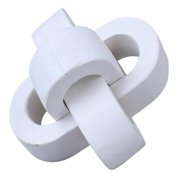 WUYVCG Wood Knot Decor 3 Wood Chain Decor Hand Carved Decorative Natural Wooden Knot for Coffee Table Entryway Modern Farmhouse Shelf Decoration, on Clearance