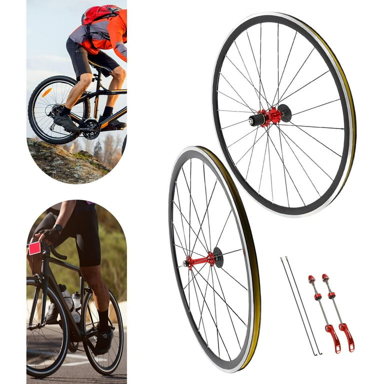 WUZSTAR 2 PCS 700C Road Racing Bike Front Rear Wheels for 7 8 9 10 11 Speed Cassette Wheel Walmart
