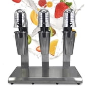 WUZSTAR 3 Head Commercial Milk Shaking Machine Stainless Steel Milk Shaker for Home and Milk Tea Shop