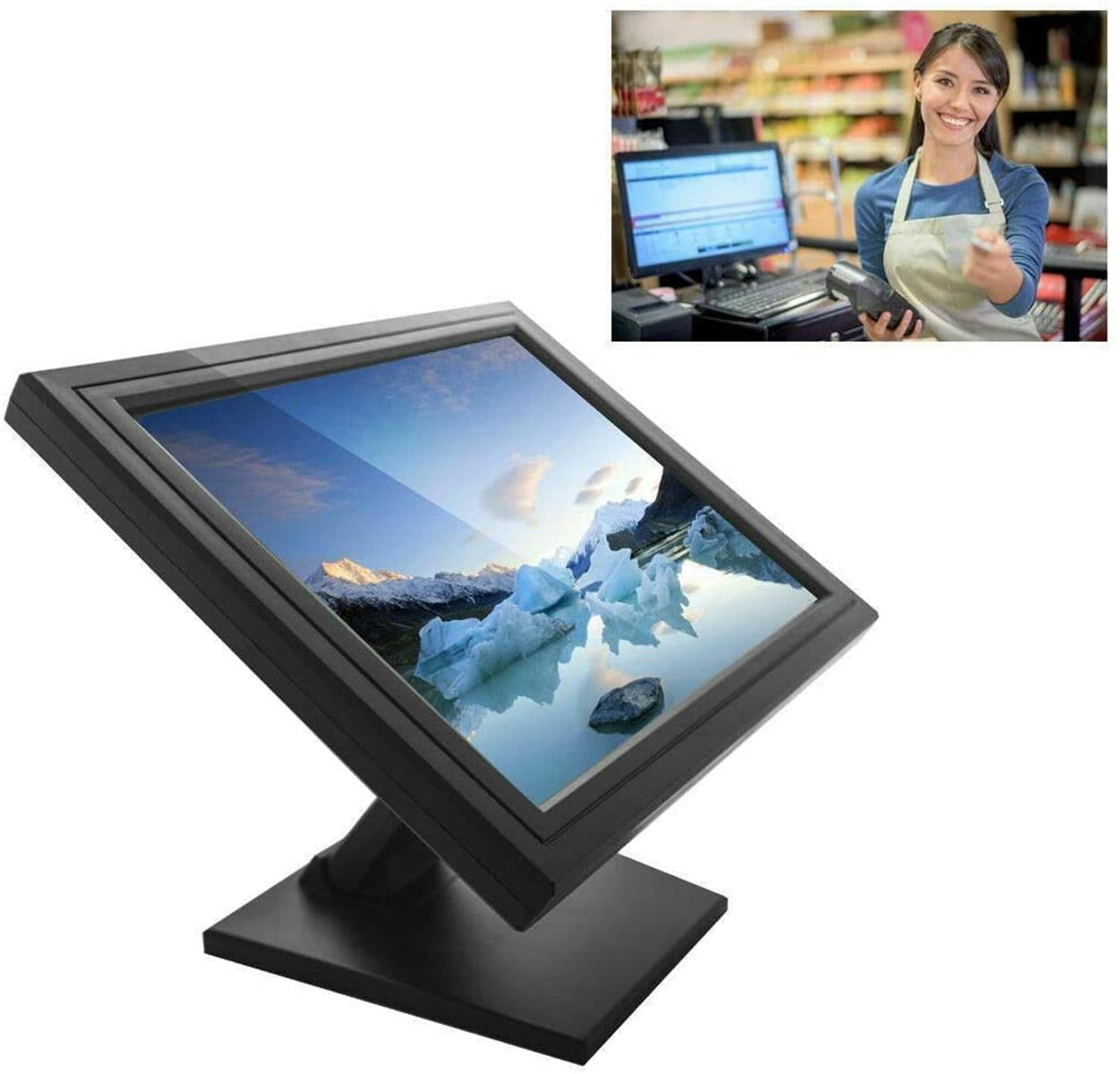 WUZSTAR POS LCD Touch Screen Monitor,USB Portable Computer LED Display ...