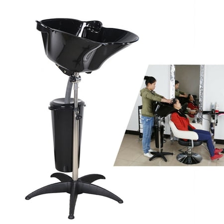 WUZSTAR Portable Salon Hair Washing Sink Deep Basin Shampoo Sink with Drain Hair Washing Bowl- Adjustable Height
