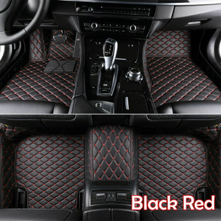 Heavy Duty All-Weather Rubber Floor Mats For Dodge Challenger 2011-2023 – 2 Row 4pc Set Black