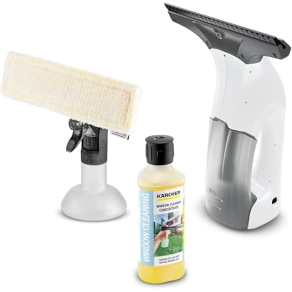WV 1 Electric Window Vacuum Squeegee 10" - Perfect for Showers, Mirrors, Glass, and Countertops - Electric Squeegee
